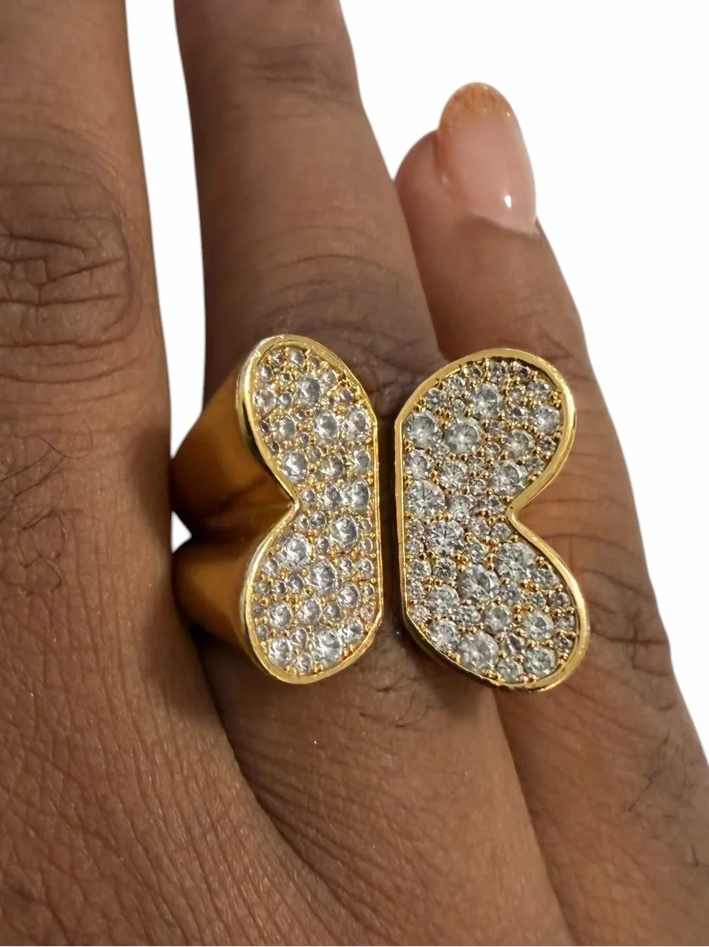 Kate Spade New York In a Flutter Pave Butterfly Ring